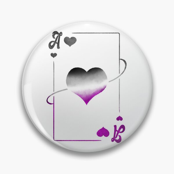 Item preview, Ace of Hearts Asexual Pride designed and sold by Cap'n Moony Art.