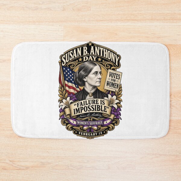 Item preview, Susan B. Anthony Day Failure Is Impossible Vintage Women's Suffrage Retro T-Shirt designed and sold by Cellara91.