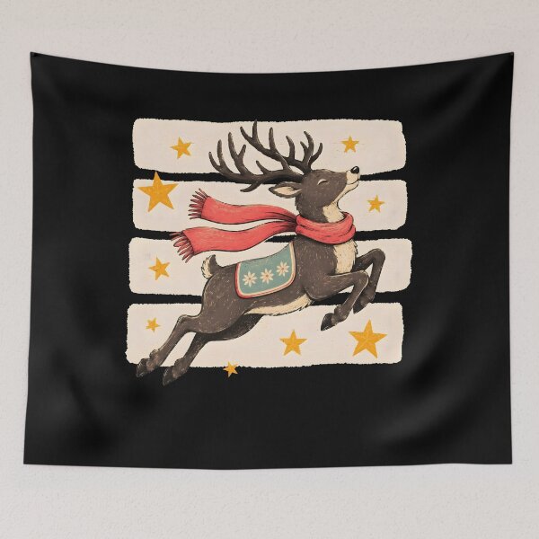 Item preview, Retro Reindeer Christmas Shirt, Vintage Deer Graphic Tee, Rustic Holiday Winter Shirt, Cute Christmas Gift designed and sold by Catspeachy.