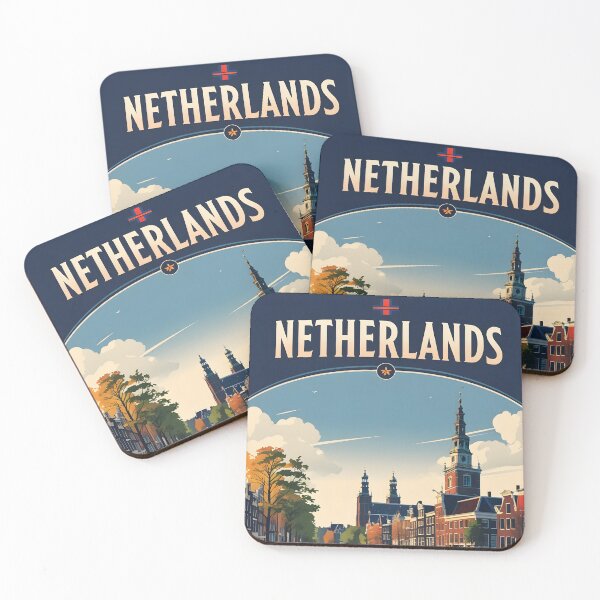 Item preview, Amsterdam Netherlands Vintage Travel Tourism designed and sold by TravelersGems.