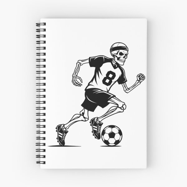 Item preview, Skeleton Soccer Player Number 8 Vintage Football Gift Classic T-Shirt designed and sold by KTD28_SHOP.