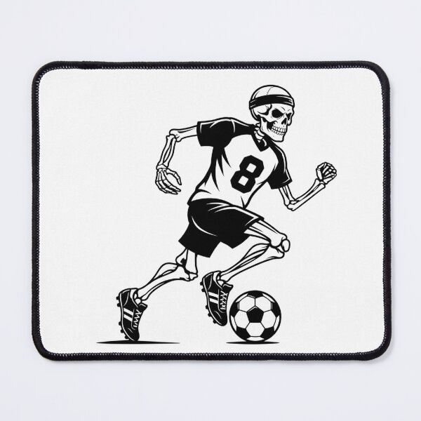 Item preview, Skeleton Soccer Player Number 8 Vintage Football Gift Classic T-Shirt designed and sold by KTD28_SHOP.