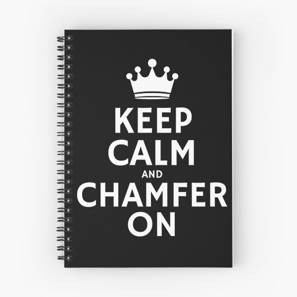 Item preview, Keep Calm and Chamfer On BLACK designed and sold by Tuff-Tags.
