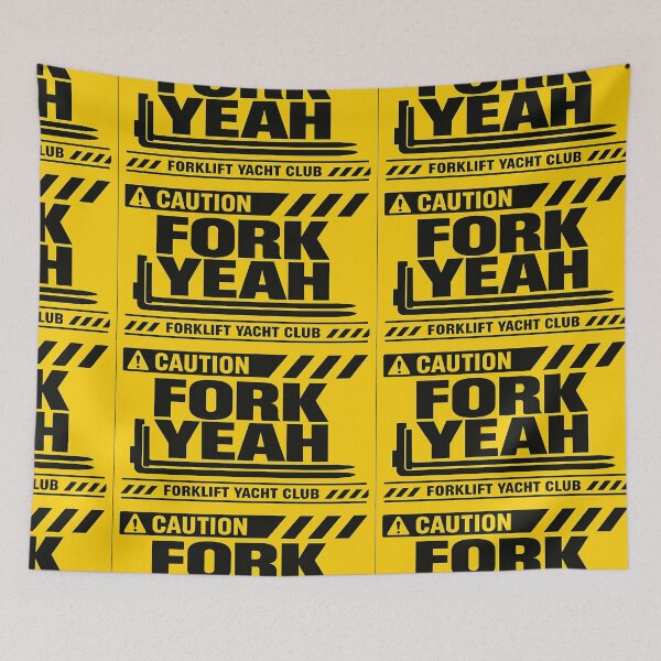 Item preview, Caution Fork Yeah – Forklift Yacht Club Industrial Crew Design designed and sold by ForkliftYachtClub.