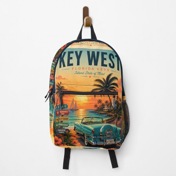 Item preview, Key West Florida Keys Vintage Travel Poster designed and sold by piketo.
