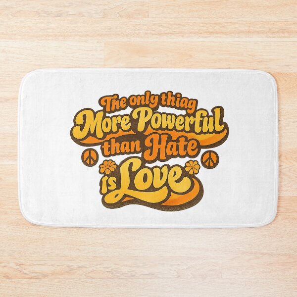 Item preview, Retro The Only Thing More Powerful Than Hate Is Love Design designed and sold by xghambo.