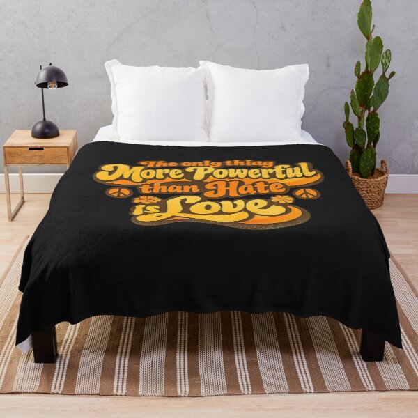 Item preview, Retro The Only Thing More Powerful Than Hate Is Love Design designed and sold by xghambo.