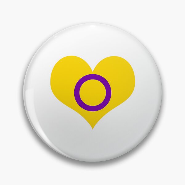 Item preview, Intersex Pride Flag Heart designed and sold by ddong-karima.