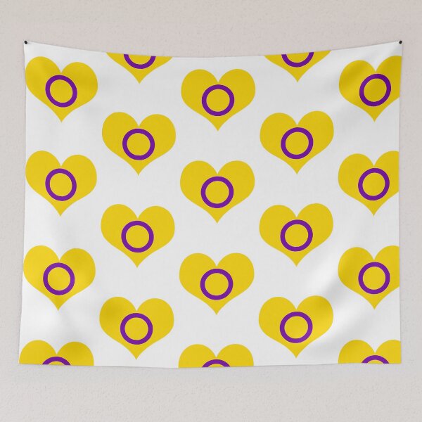 Item preview, Intersex Pride Flag Heart designed and sold by ddong-karima.