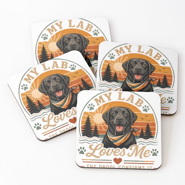 Item preview, Labrador Retriever Dog Lover Tee, Funny Lab Mom Dad Gift, Vintage Dog Graphic T-Shirt designed and sold by Retroteez.
