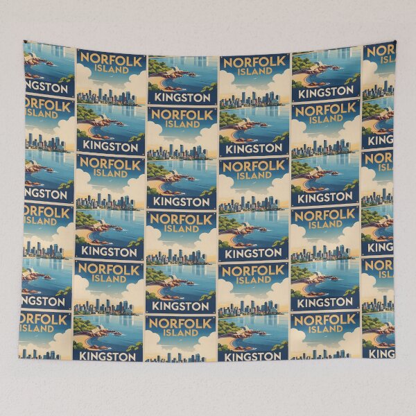 Item preview, Kingston Norfolk Island Vintage Travel designed and sold by TravelersGems.