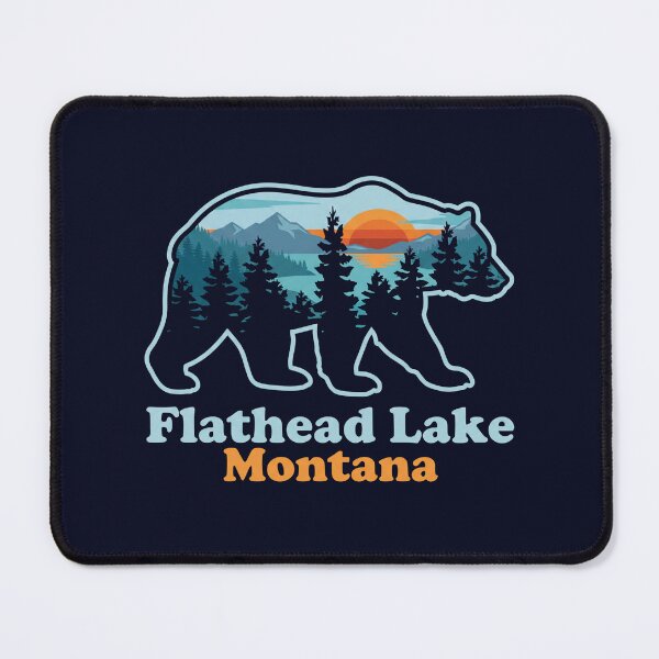 Item preview, Flathead Lake Montana Bear Silhouette designed and sold by Milasneeze.