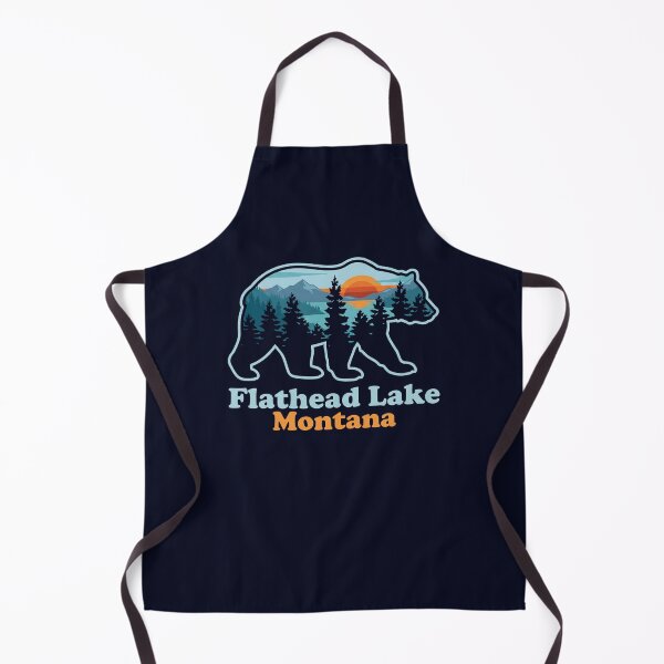Item preview, Flathead Lake Montana Bear Silhouette designed and sold by Milasneeze.