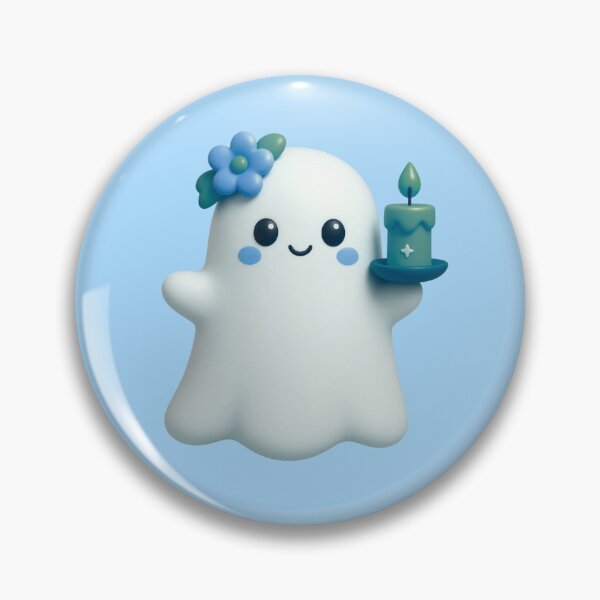 Item preview, Magical Blue Floral Ghost designed and sold by deisgnsbyshane.