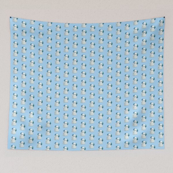 Item preview, Magical Blue Floral Ghost designed and sold by deisgnsbyshane.