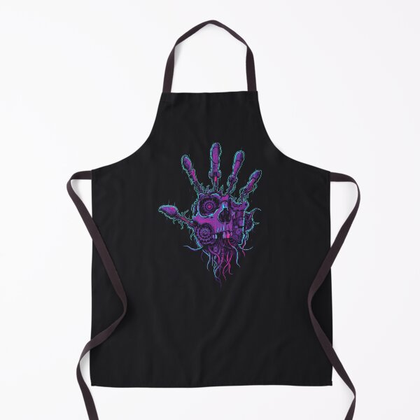 Item preview, Biomechanical Cyborg Hand Skull Cyberpunk Illustration designed and sold by MarCinu Art.