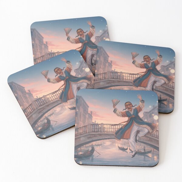Item preview, Venetian Talchum: Korean Mask Dance Meets Romantic Canals designed and sold by SOOstudio73.