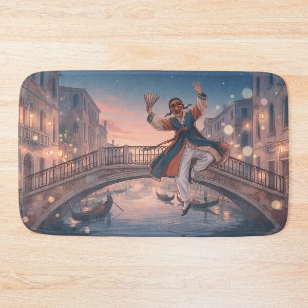 Item preview, Venetian Talchum: Korean Mask Dance Meets Romantic Canals designed and sold by SOOstudio73.