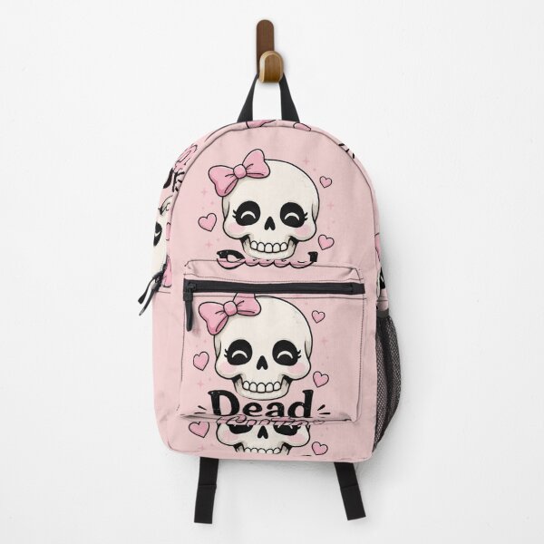 Item preview, Dead Cute Kawaii Skull – Cute Goth Skull with Pink Bow designed and sold by Sanika arts .