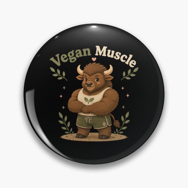 Item preview, Vegan Muscle | Funny Vegan Gym Shirt | Male Bison Weightlifting Fitness Design designed and sold by HumbleAthlete.