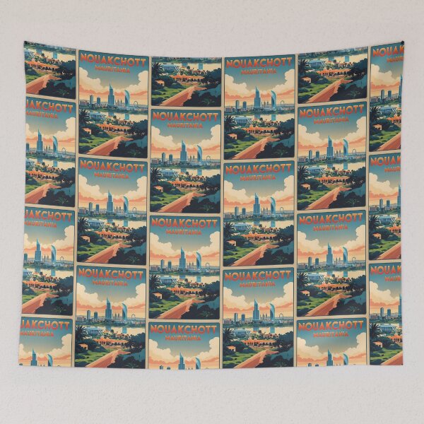 Item preview, Nouakchott Mauritania Vintage Travel Tourism designed and sold by TravelersGems.