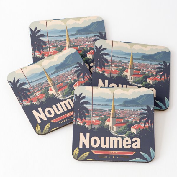 Item preview, Noumea New Caledonia Vintage Travel Tourism designed and sold by TravelersGems.