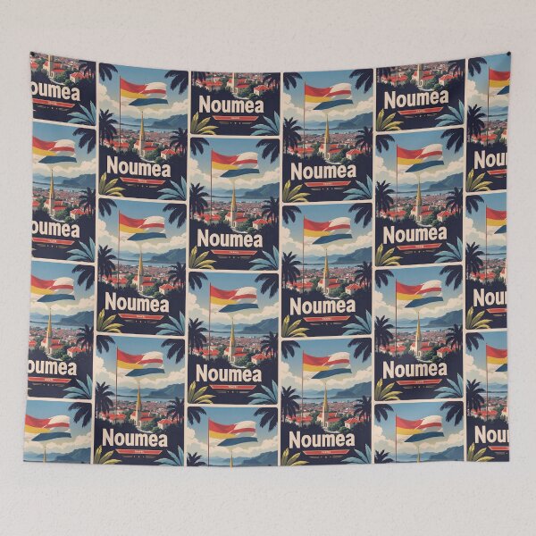 Item preview, Noumea New Caledonia Vintage Travel Tourism designed and sold by TravelersGems.