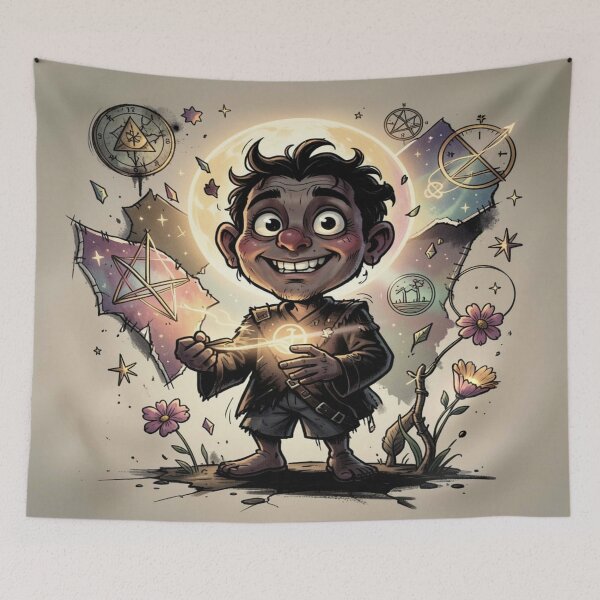 Item preview, Surreal fantasy scene with chaotic cosmic flow designed and sold by FotoworldEdel.