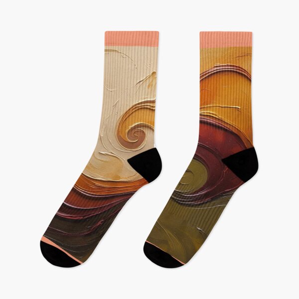 Item preview, Golden Spiral Abstract Art – Rich Burgundy, Amber and Olive Flowing Design. designed and sold by fbtrisha.