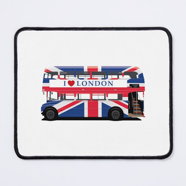Item preview, London Bus With British Flag Wrap And I Love London Banner designed and sold by ddong-karima.