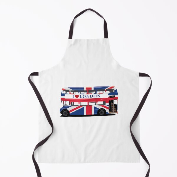 Item preview, London Bus With British Flag Wrap And I Love London Banner designed and sold by ddong-karima.