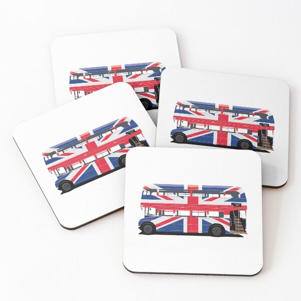 Item preview, London Bus With British Flag Wrap designed and sold by ddong-karima.