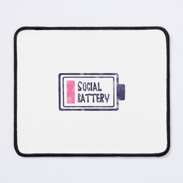 Item preview, Low Social Battery designed and sold by Cap'n Moony Art.