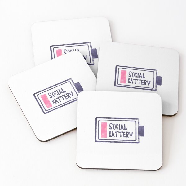Item preview, Low Social Battery designed and sold by Cap'n Moony Art.