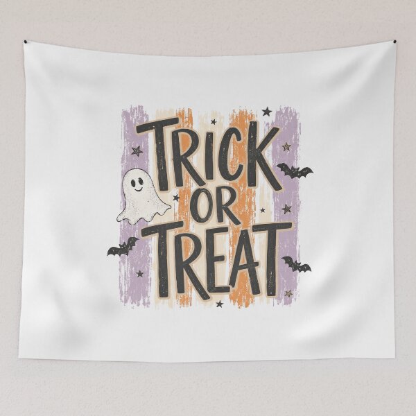 Item preview, Trick or Treat Cute Halloween Ghosts & Bats designed and sold by CleanDecor.
