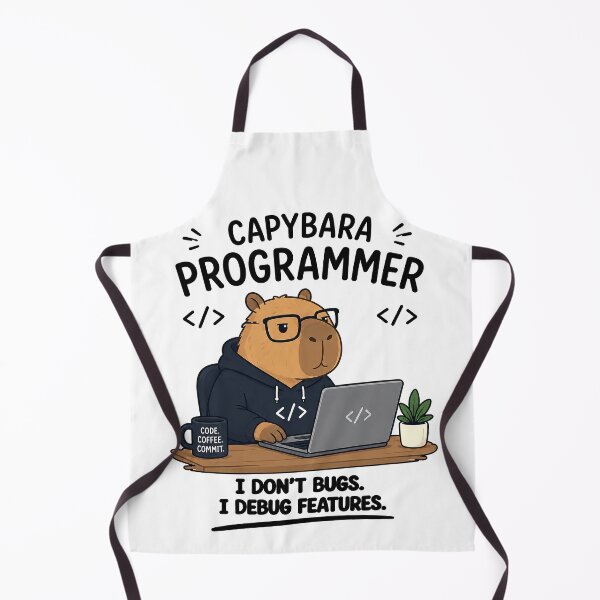 Artikelvorschau, Capybara Programmer Debug Features Funny Coding Design entworfen und verkauft von DariusZD.