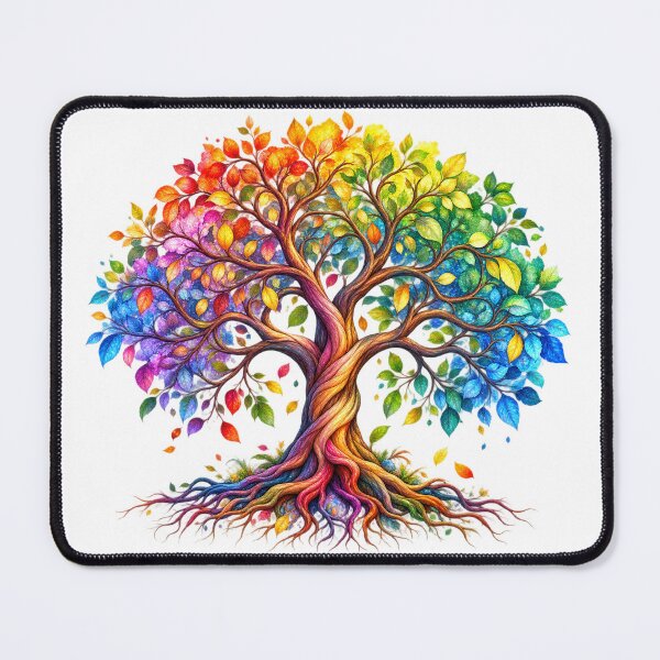 Item preview, Vibrant Rainbow Tree of Life Watercolor Art designed and sold by KTD28_SHOP.