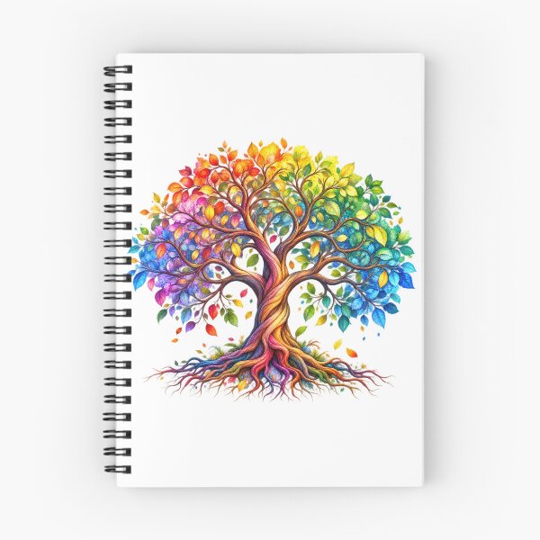 Item preview, Vibrant Rainbow Tree of Life Watercolor Art designed and sold by KTD28_SHOP.