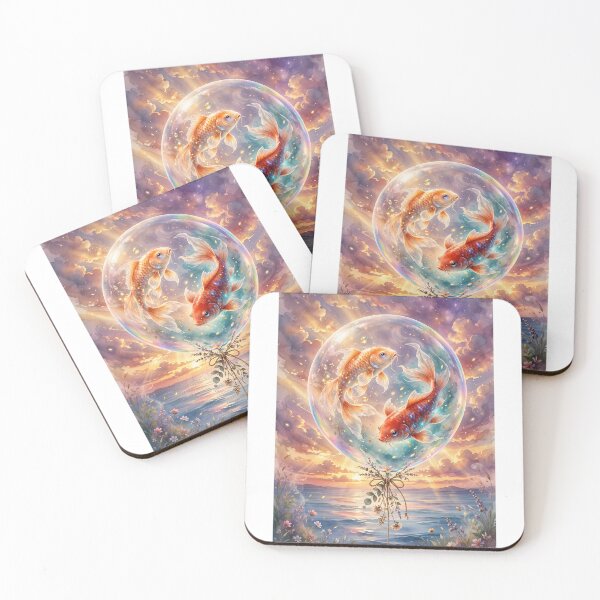 Item preview, Magical Koi Balloon Sunset designed and sold by Luminebo.