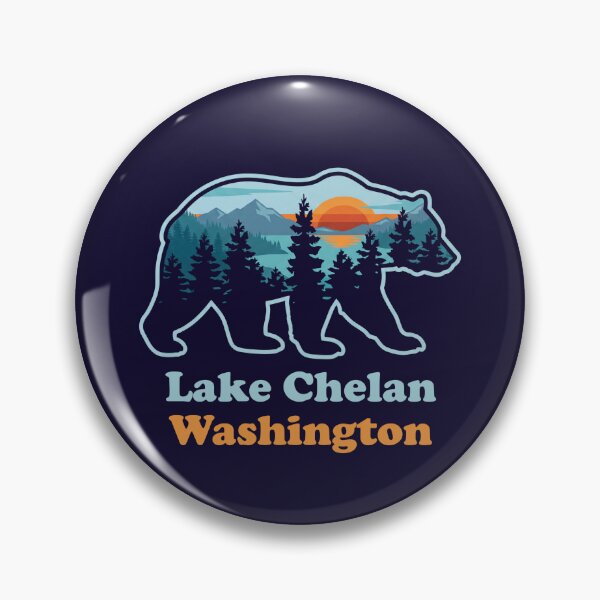 Item preview, Lake Chelan Washington Bear Silhouette  designed and sold by Milasneeze.