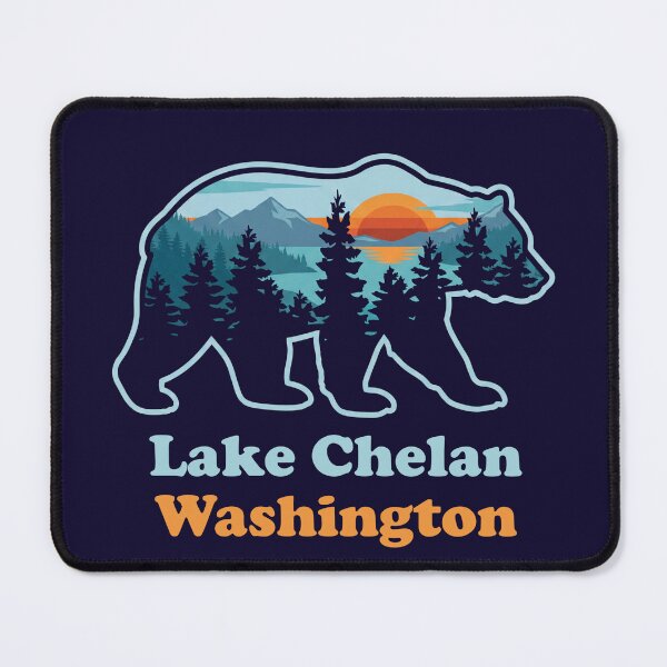 Item preview, Lake Chelan Washington Bear Silhouette designed and sold by Milasneeze.