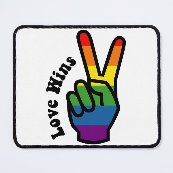 Item preview, Peace Pride Rainbow Hand Love Wins Lgbtq Merch designed and sold by ddong-karima.