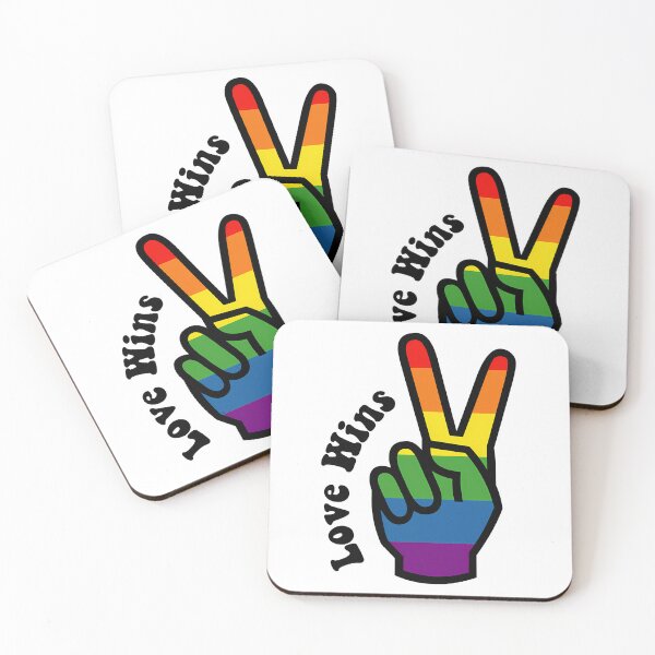 Item preview, Peace Pride Rainbow Hand Love Wins Lgbtq Merch designed and sold by ddong-karima.