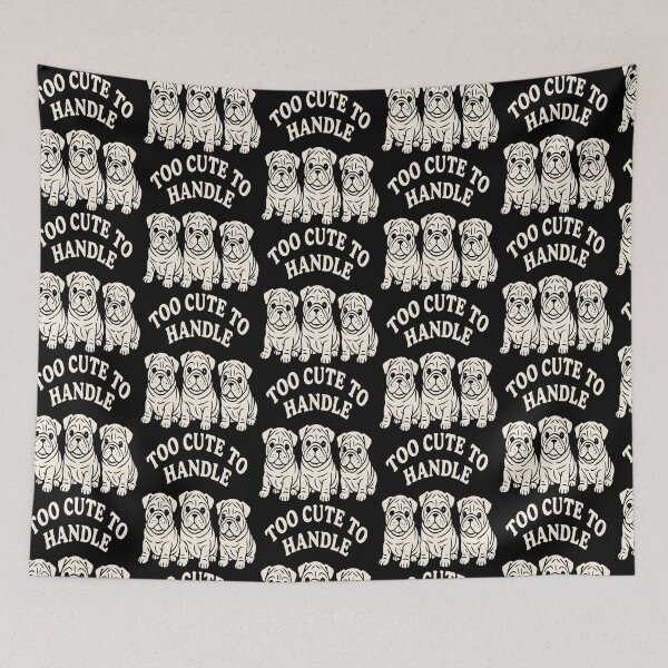 Item preview, Bulldog Trio – Cute Funny Dog Lover Statement Design designed and sold by Taans-Creation.