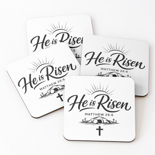 Item preview, He Is Risen Matthew 28:6 designed and sold by NovaCutCrafts.