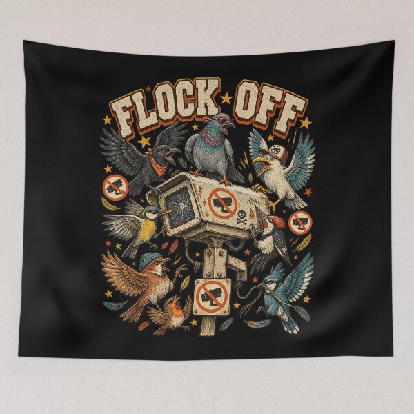 Item preview, Flock Off Flocking Deflock Anti Surveillance Cameras No Spy designed and sold by will freed18.