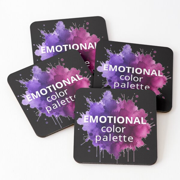 Item preview, Emotional Color Palette Purple Watercolor Quote designed and sold by Biedroneczka.