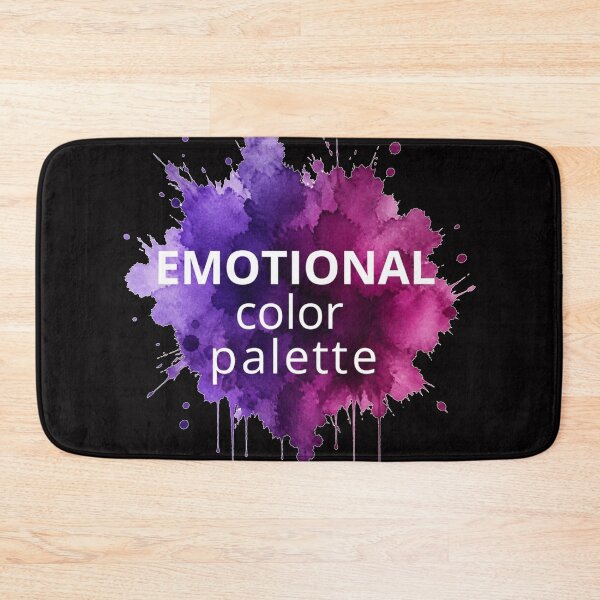 Item preview, Emotional Color Palette Purple Watercolor Quote designed and sold by Biedroneczka.