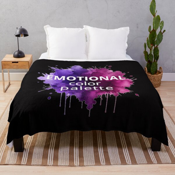 Item preview, Emotional Color Palette Purple Watercolor Quote designed and sold by Biedroneczka.