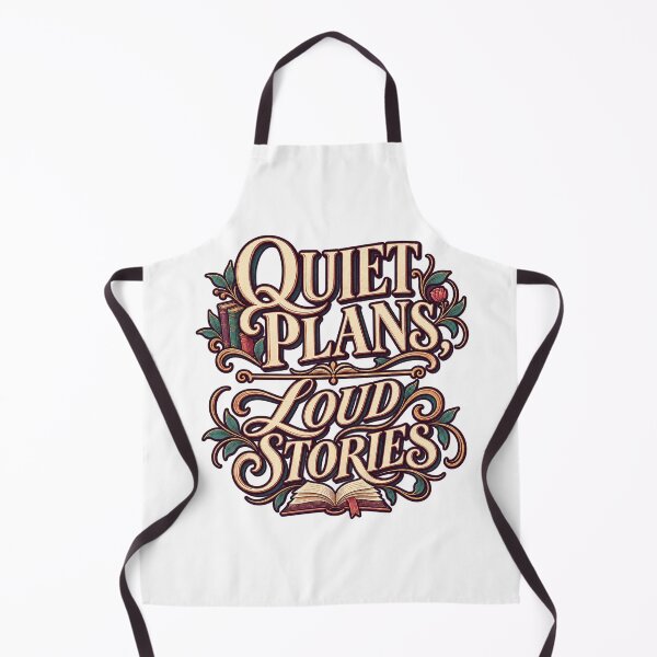 Item preview, Quiet Plans Loud Stories Book Lover Quote designed and sold by FZ Designs.